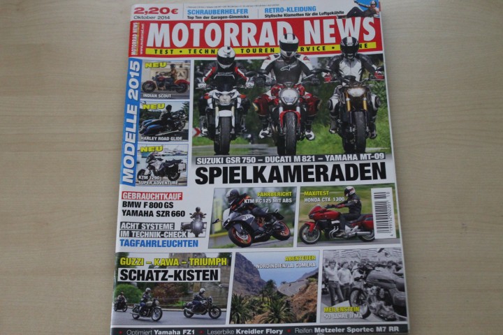 Deckblatt Motorrad News (10/2014)